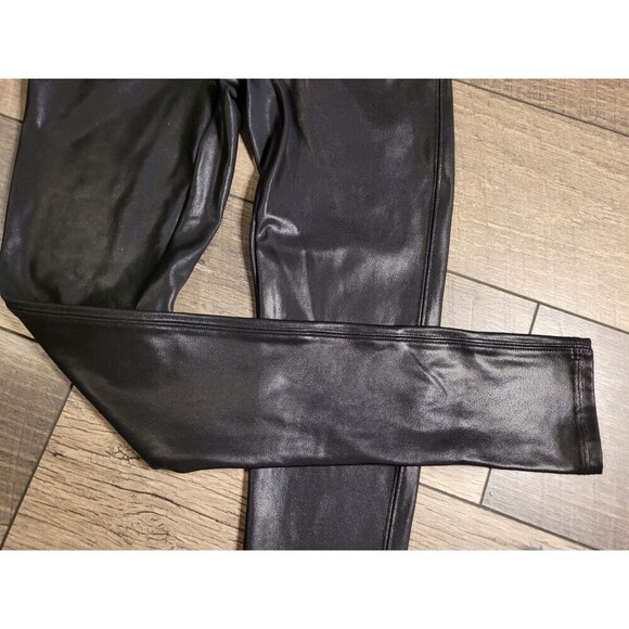 Spanx Metallic Faux Leather Leggings Size S - Picture 8 of 10